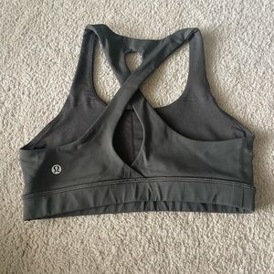 olive green lululemon sports bra